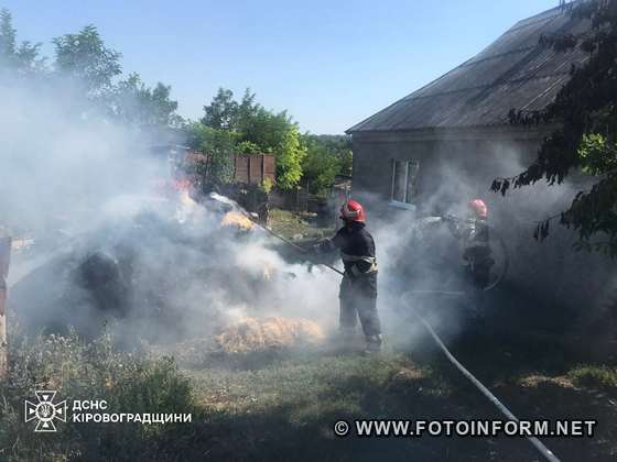 На Кіровоградщині у житловому секторі виникло чотири пожежі (ФОТО)